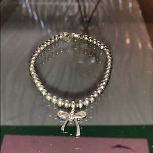 Tiffany and Co bow bead bracelet